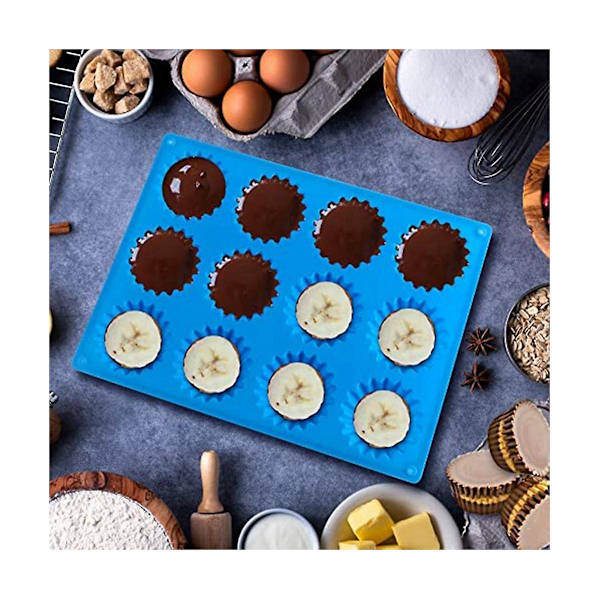 Peanøtt Cupcake-form, Silikon Mini-pai-form for små godbiter, Silikon sjokolade-godteri-form