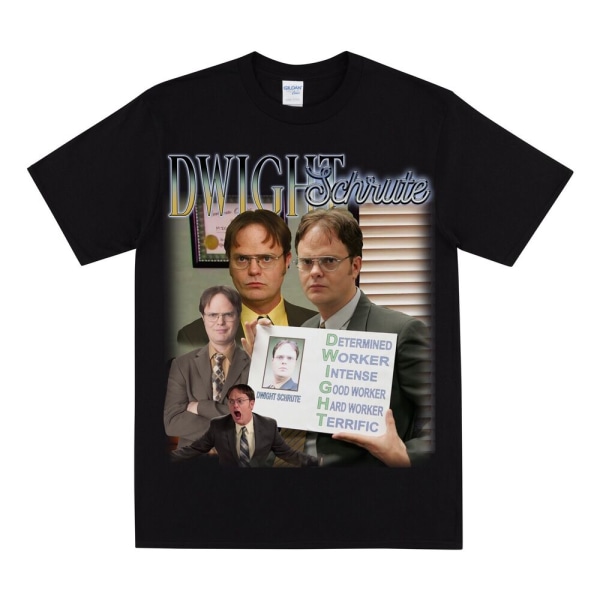 DWIGHT SCHRUTE Hyllest T-skjorte Black M