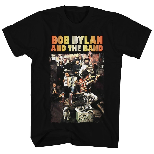 Bob Dylan T Shirt Källaren bandar albumkonst Bob Dylan Shirt L