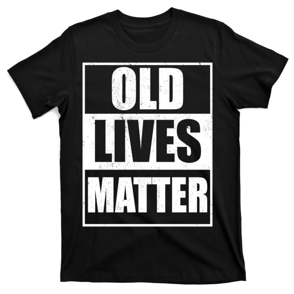Old Lives Matter Distressed Logo T-shirt L