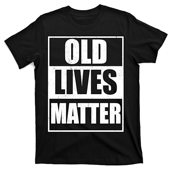 Old Lives Matter Distressed Logo T-shirt XL