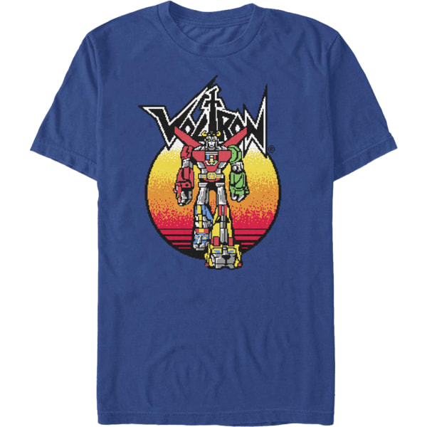 Retro Sunset Voltron T-shirt XL