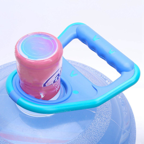 2 st. Hinkhinkhandtag 5 Gallons Dricksvattenflaska Bärarhöjare med Gummibotten
