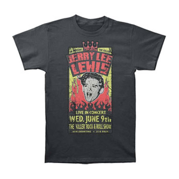 Jerry Lee Lewis Live på Svart T-shirt XL