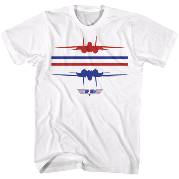 Röda Vita Blå Omvänd Top Gun T-shirt XXXL