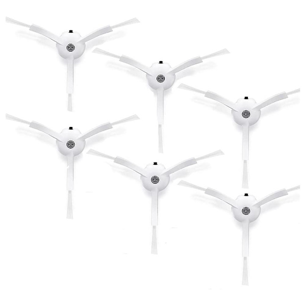 6 st SidoBorstar Ersättning för S6 S6 Pure S5 S5 Max S4 E4 E20 E25 E35 C10 S50 S51 Robotdammsugare