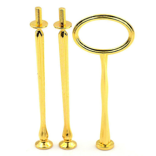 2/3-trinns kakepinneplateholder håndtak montering jernvare bryllup festforsyninger Golden 3 Tier
