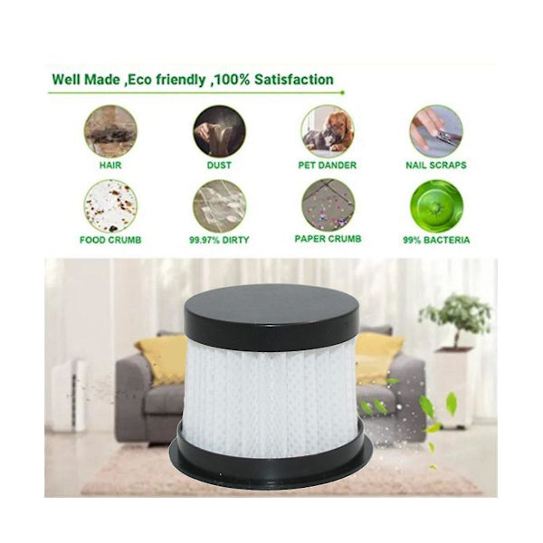 6 stk Vaskbare HEPA-filtre for Delmar CM300S/CM400/CM500/CM800/CM900 Midd Remover Erstatning
