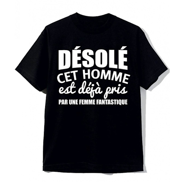 Undskyld, Denne Mand Er Min Sort T-shirt M