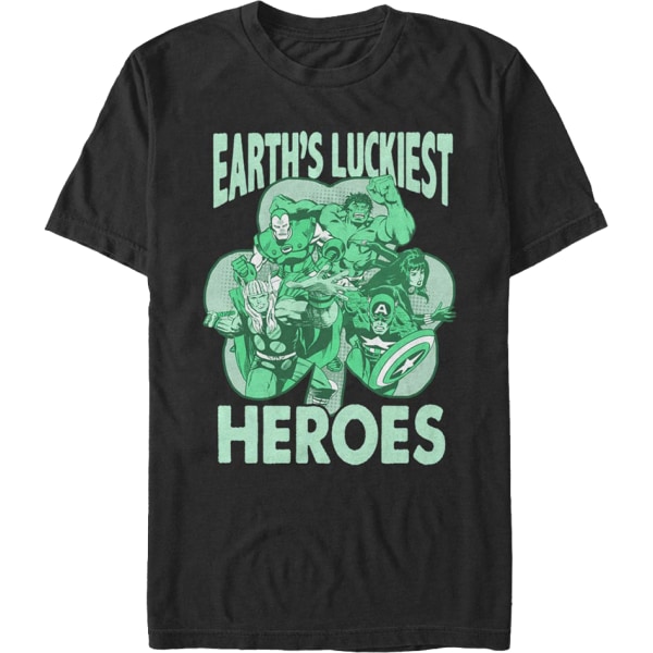 Avengers Jordens lyckligaste hjältar Marvel Comics T-shirt Ny M