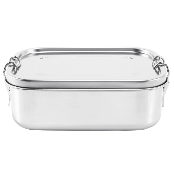 Lunchmatbehållare i rostfritt stål med låsklämma och läckagesäker design, 800 ml Bento Box Lunch