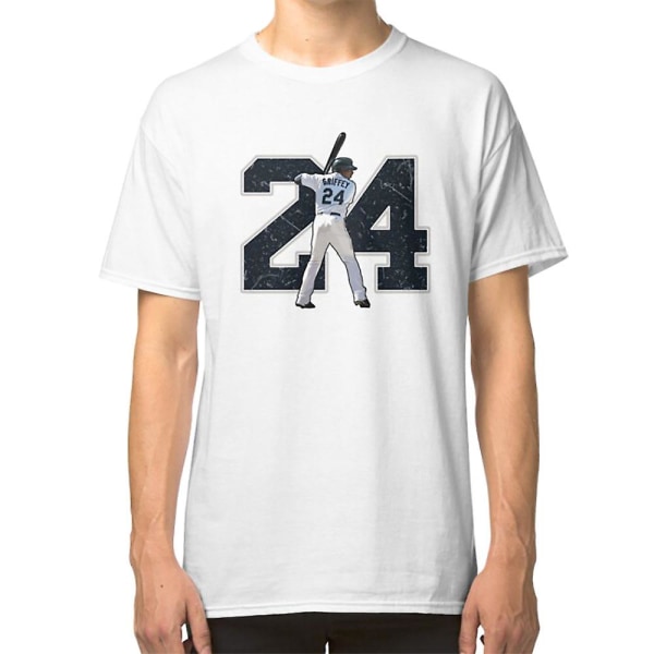 Ken Griffey med t-shirt med 24 siffror M