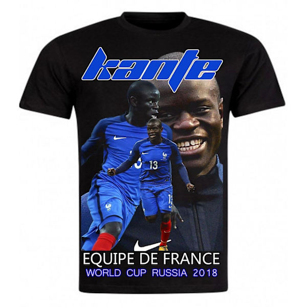 VM-Fotbollströja Noir N'Golo Kanté Frankrike M