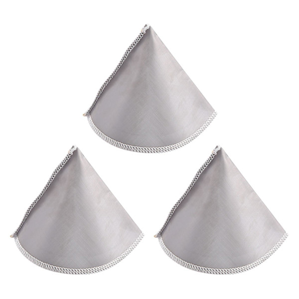 3X Återanvändbara Häll över Kaffe Filter Papperslöst Kaffe Filter Rostfritt Stål Konfilter 3 till 4