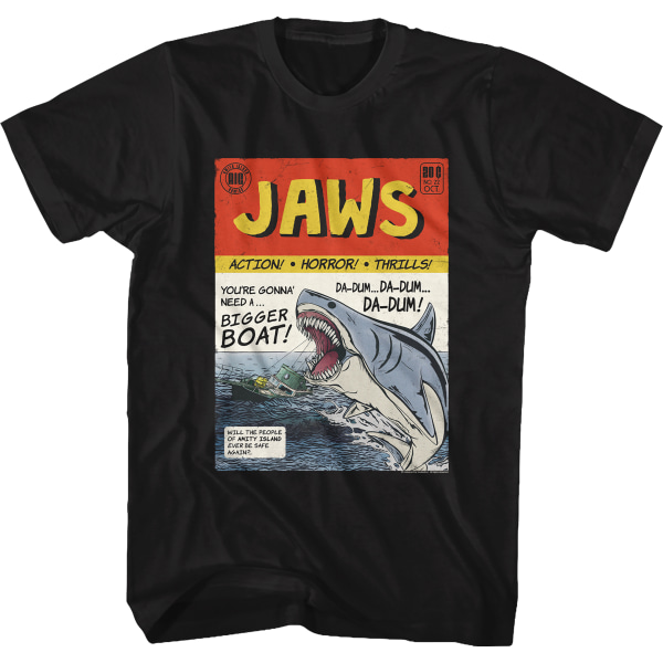 Jaws Tegneserie T-shirt XXL