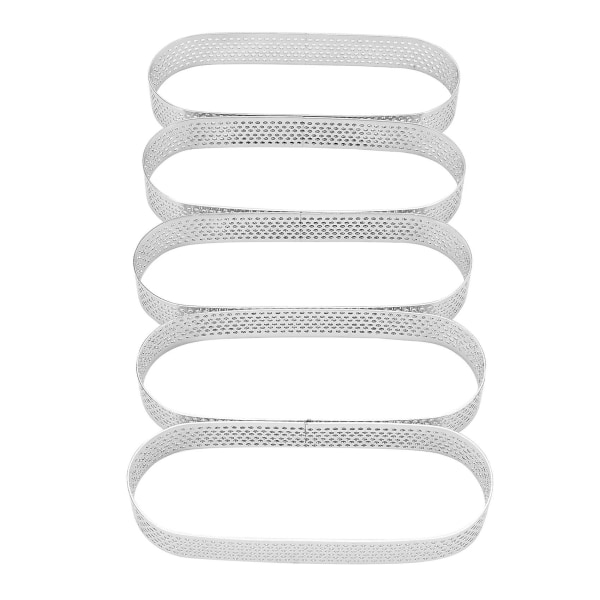 15 st Mini Mousse Cake Ring i Rostfritt Stål med Perforering Form DIY Mousse Ring Dessert Keks Bakning