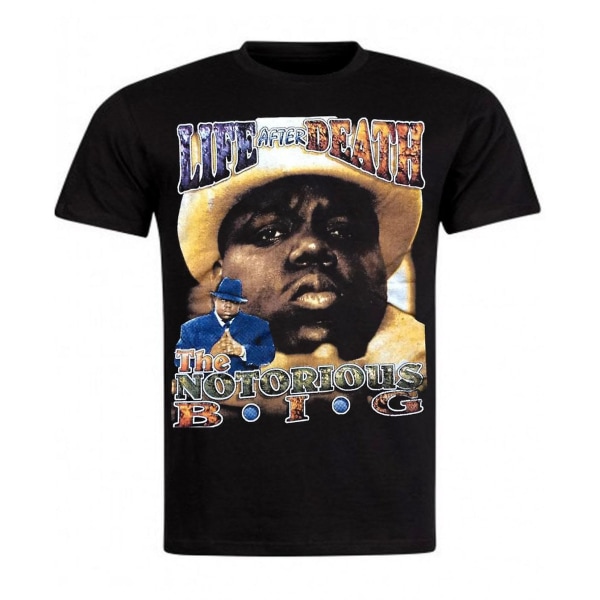 Notorious Big Life After Death Svart T-shirt Sällsynt L