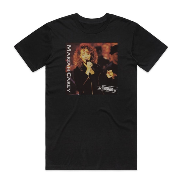 Mariah Carey Mtv Unplugged Album Cover T-Shirt Svart XXL