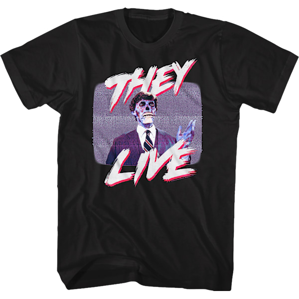 Televisions-Støj De Lever T-Shirt M