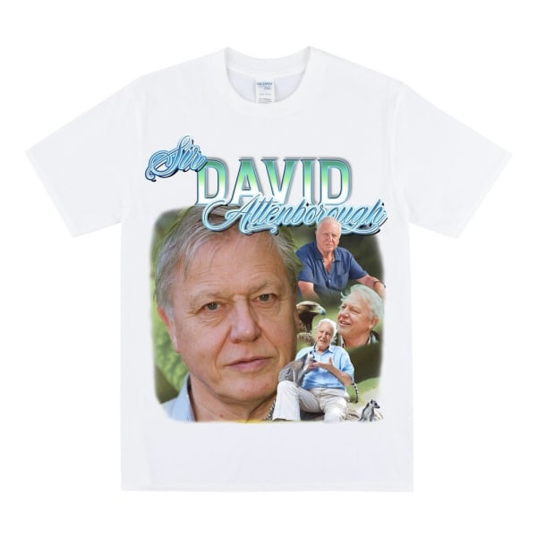 DAVID ATTENBOROUGH Hyllest T-skjorte White XL