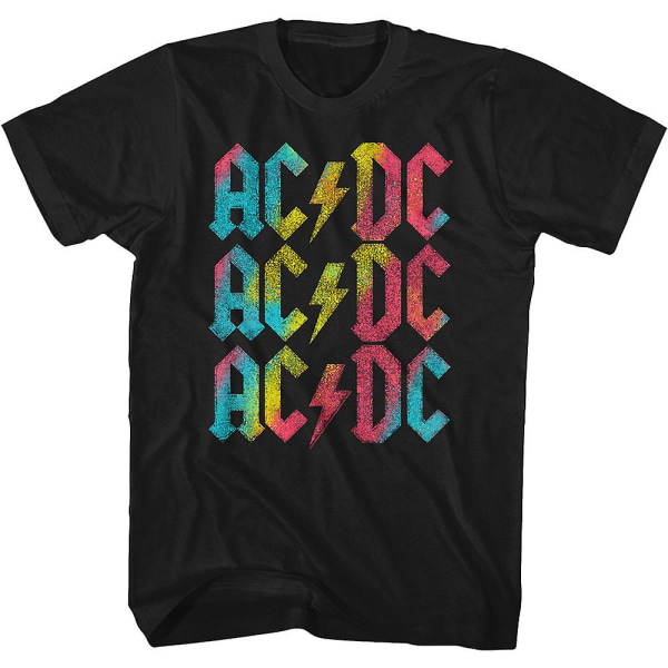 Regnbue Logo ACDC T-shirt XL