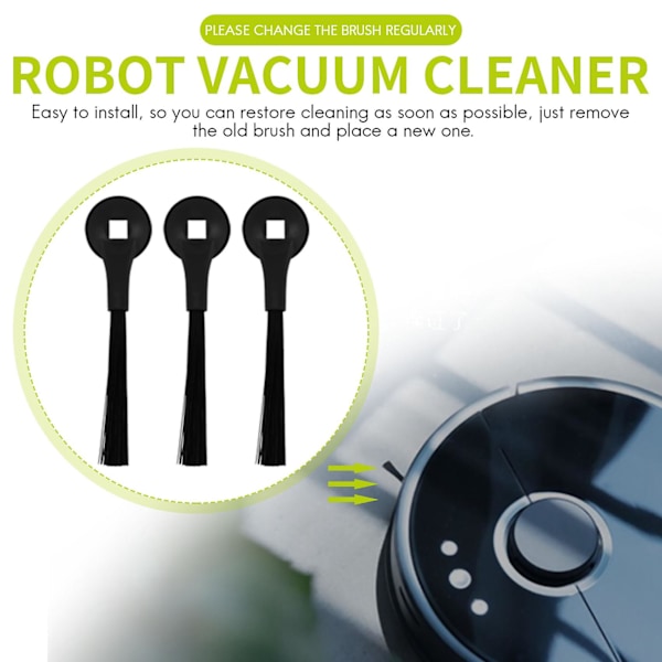 6 kpl Sivuharjaa Yhteensopiva Iq Robot R101ae, rv1001ae, rv1000 Imuriin, Robot-Imuri Tarvikkeet