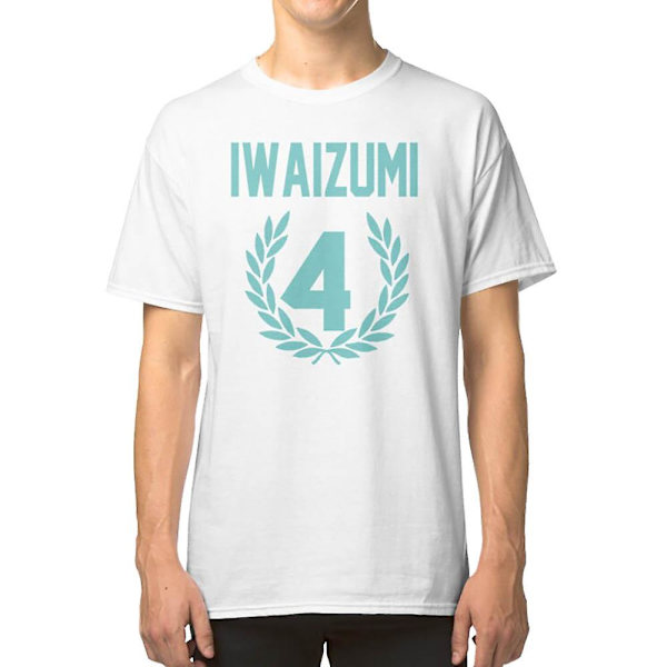 Haikyuu!! Iwaizumi Jersey Nummer 4 (Aoba) T-skjorte M