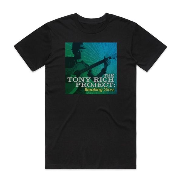 The Tony Rich Project Breaking Glass Album Cover T-Shirt Sort L