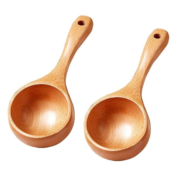 Bath salt spoon Wooden spoon jar with spoon Flour spoon Cooking spoon 2