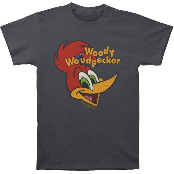 Woody Woody Woodpecker Retro Logotyp T-shirt XL