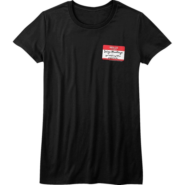 Dam T-shirt \"Hej, jag heter Inigo Montoya\" från Prinsessan Bruden XL
