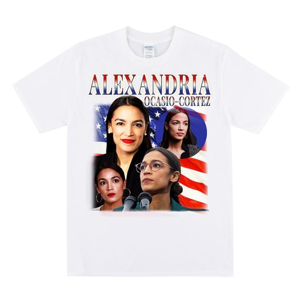 ALEXANDRIA OCASIO-CORTEZ Hyldest T-shirt White XXL