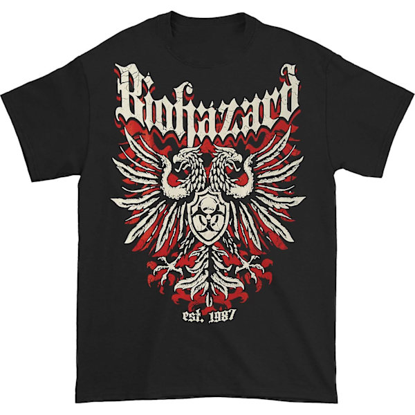 Biohazard Crest -logo (kaksipuolinen) T-paita L