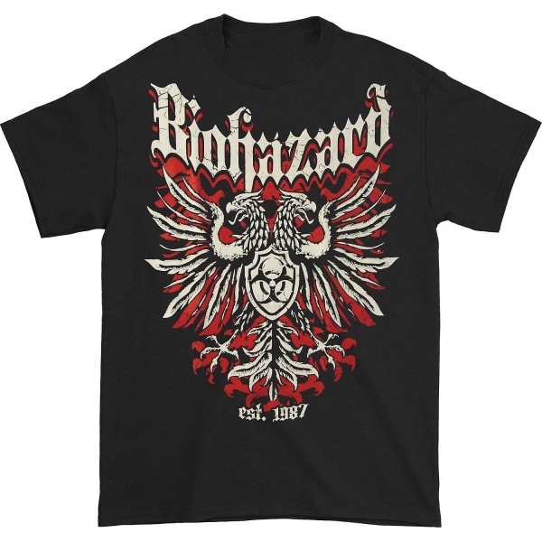 Biohazard Crest -logo (kaksipuolinen) T-paita M