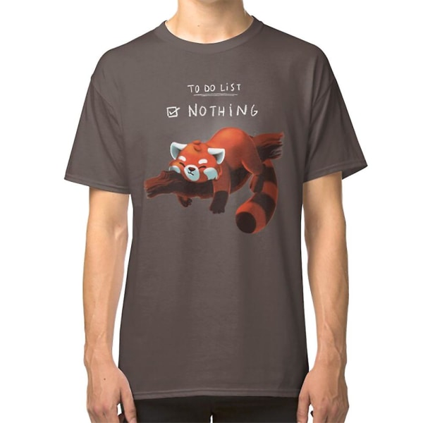 Red Panda Day - Att göra Lista ingenting - Söta fluffiga djur - Procrastinate T-shirt black L