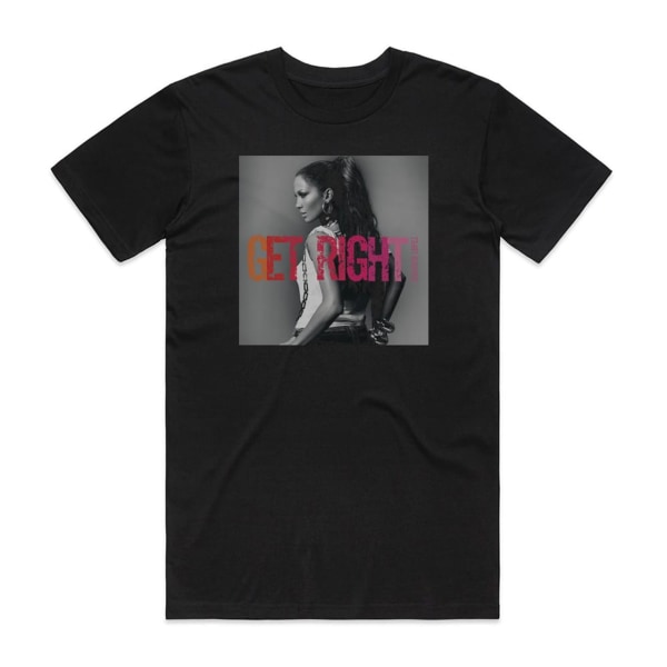 Jennifer Lopez Get Right Album Cover T-Shirt Black XXXL