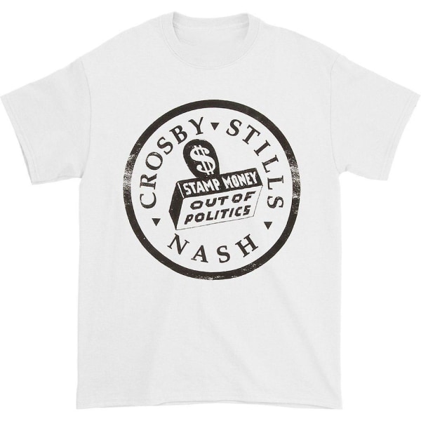 Crosby Stills Nash Young Stamp T-shirt L