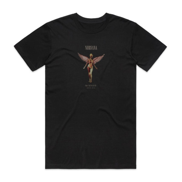 Nirvana In Utero Album Cover T-skjorte Svart XL
