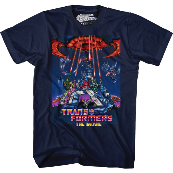 Transformers T-shirt med filmposter fra 1986 L