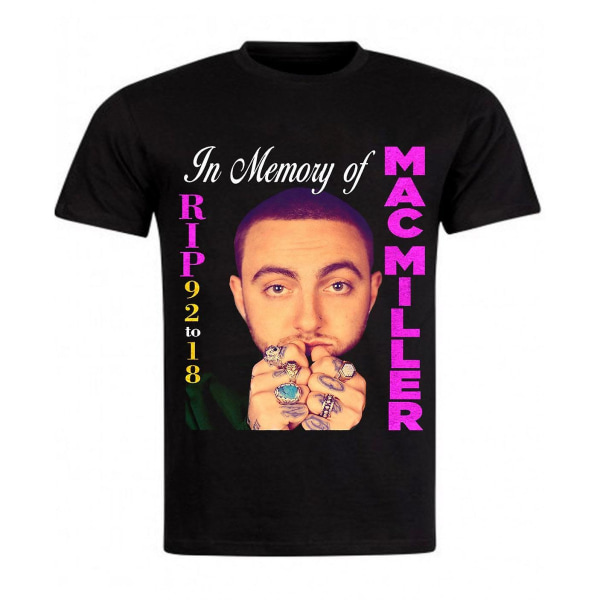 Mac Miller T-shirt Svart Rip M