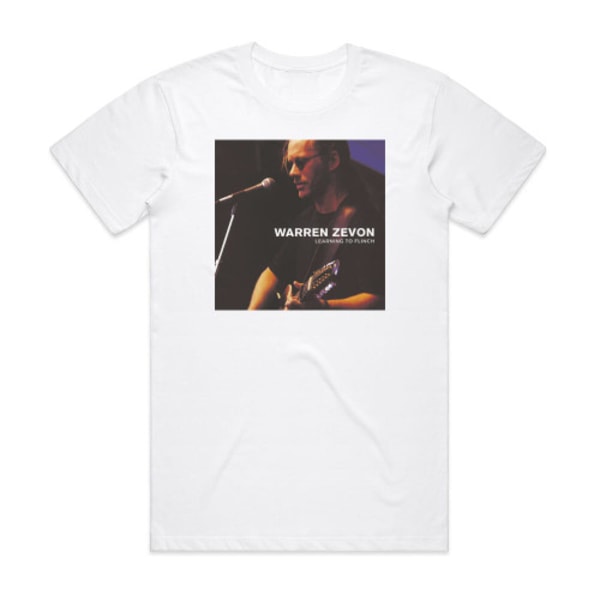 Warren Zevon Learning To Flinch Album Cover T-Shirt Vit M