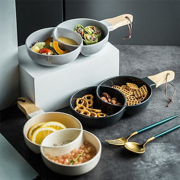 Keramiikkavihko Snack-tarjotin Jälkiruokalautanen Salaattikuppi Keittiötarvikkeet Ravintola-astiat Hedelmäkoristelu