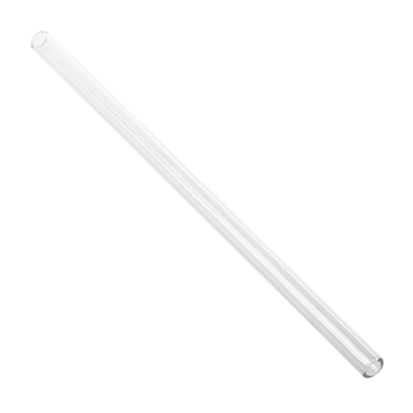 2 stk. Høj Borosilikat Glasstrå, Bryllup Fødselsdagsfest Diameter 8mm Længde 7 Tommer, Tra