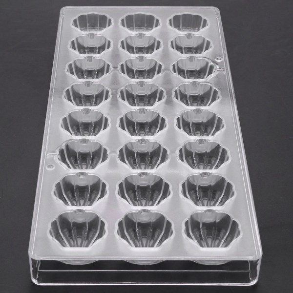 Skallformet Hard Sjokoladeform 3D Skall Polykarbonat Transparent Is Jelly Godteri Form