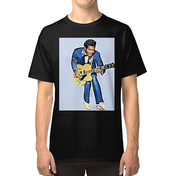 Chuck Berry  \"Fanart \" T-skjorte M