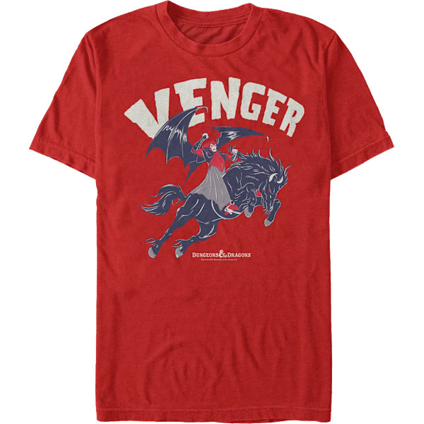 Punainen Venger Dungeons & Dragons T-paita L