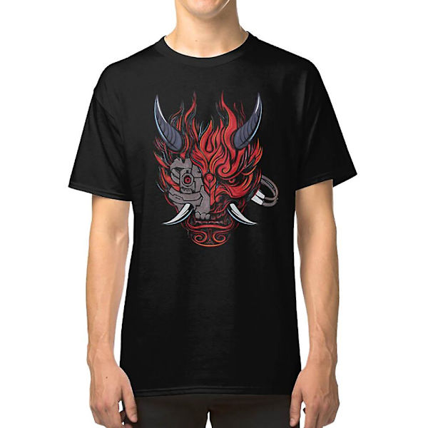 Cyberpunk Oni Demon T-shirt L