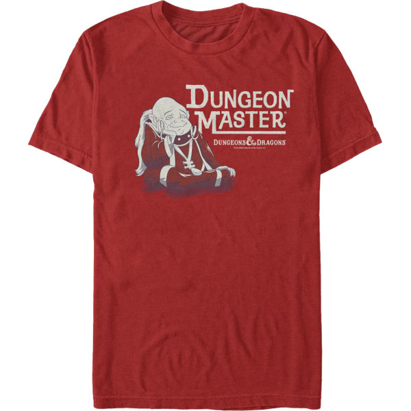 Rød Dungeon Master Dungeons & Dragons T-shirt XXXL