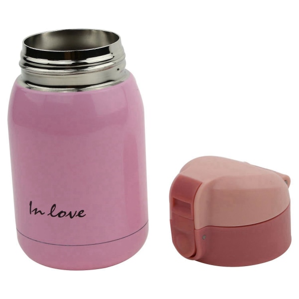 Mini rustfrit stål termokop (pink) 200ml