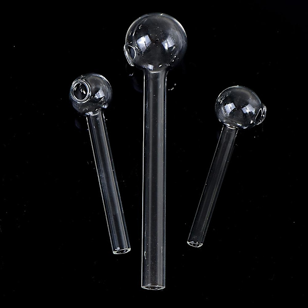 Bärbart Transparent Sugrör Dricksugrör Glassugrör Med Bubbelboll, Bränslekamin Glasrör b